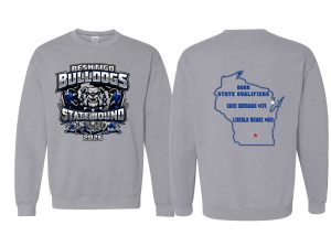 Bulldog Gray Crew Sweatshirt- Adult