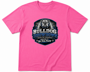 Bulldog - Pink Adult T-Shirt