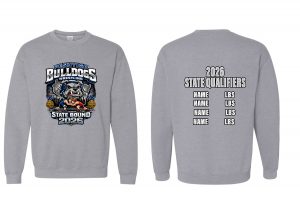 Bulldog Gray Crew Sweatshirt- Adult